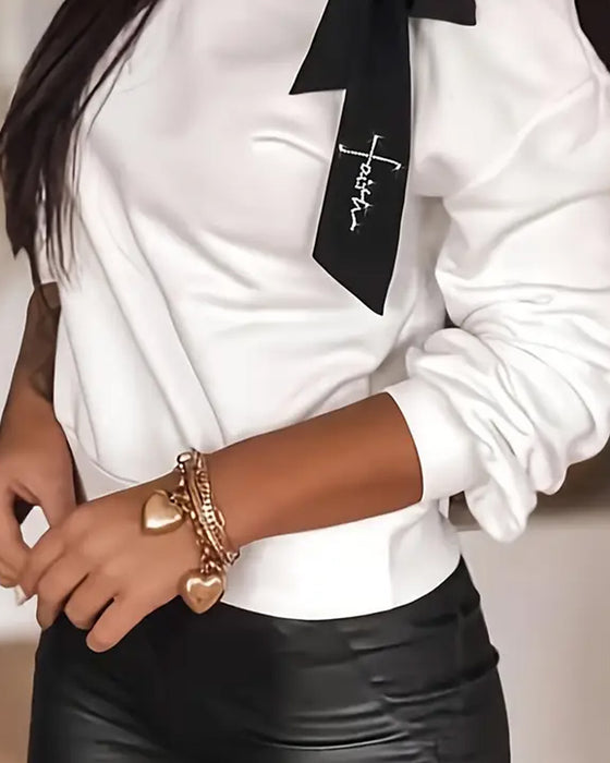 Solid Color Off-Shoulder Fashionable Sweatshirt