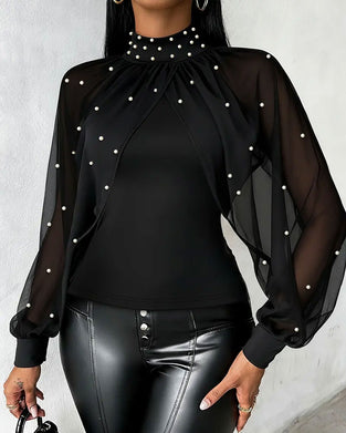 Elegant Lantern Sleeve Top