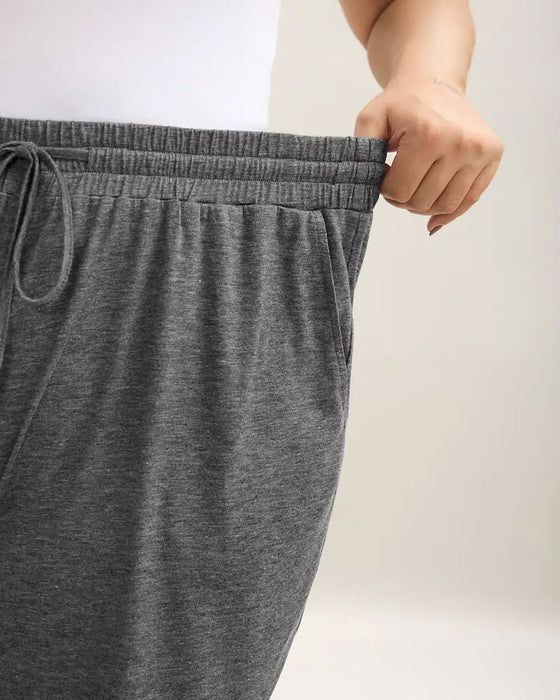Solid Color Drawstring Shorts