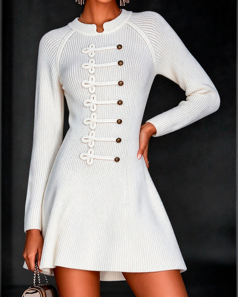Casual Long Sleeve Sweater Dress