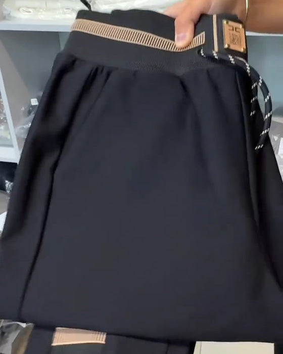 Stylish Drawstring Elastic Waist Pants