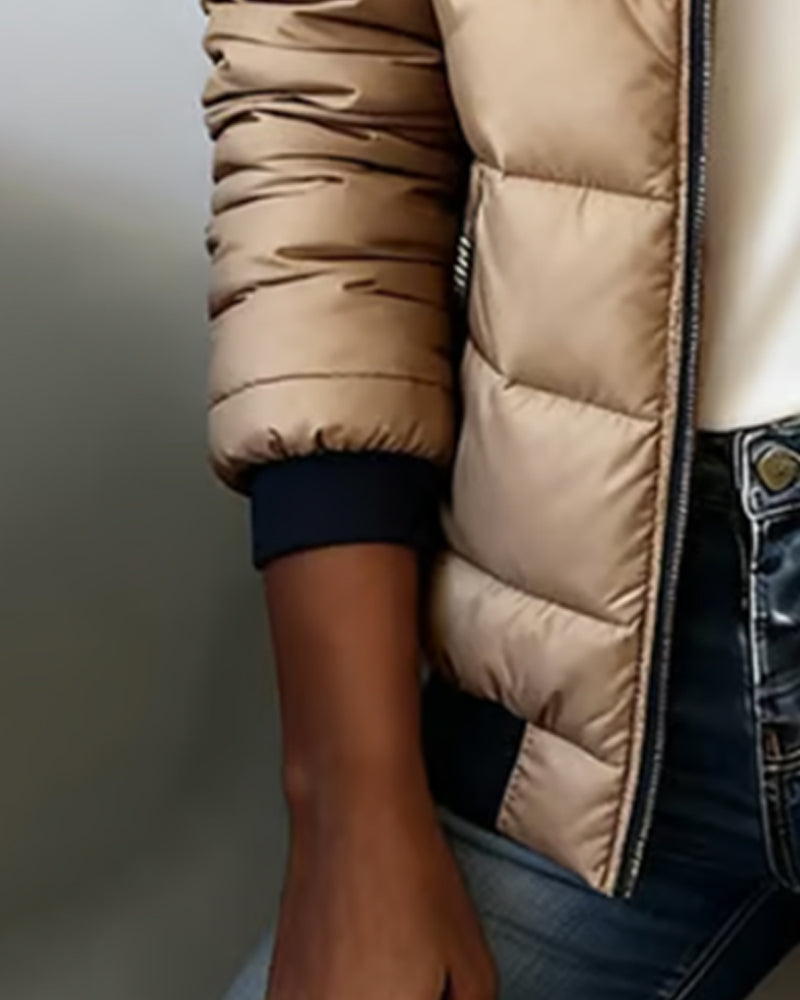 Zip Up Casual Padded Jacket