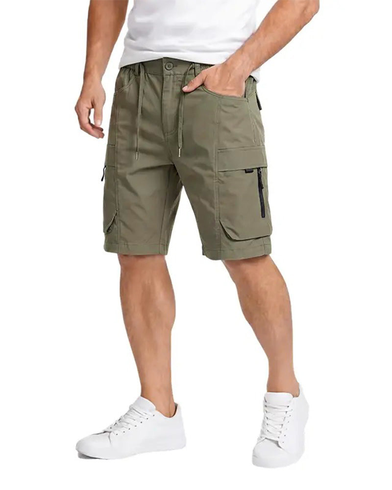 Loose Multi-Pocket Cargo Shorts