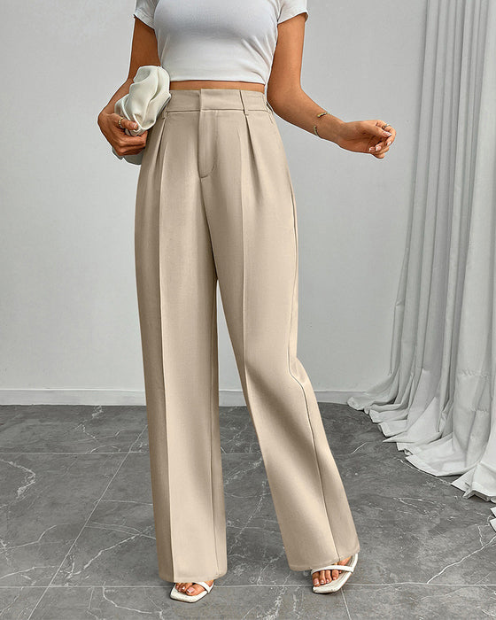 Casual Loose Straight Wide-Leg Pants