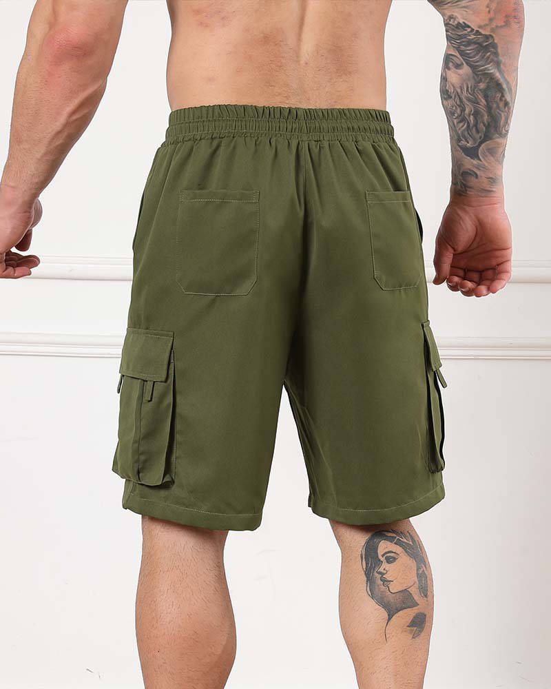 Drawstring Cargo Casual Shorts