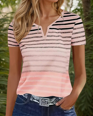 Casual Striped Slim T-Shirt