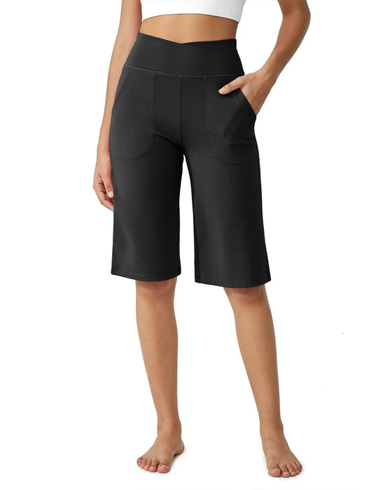 Casual Mid Waist Half Shorts