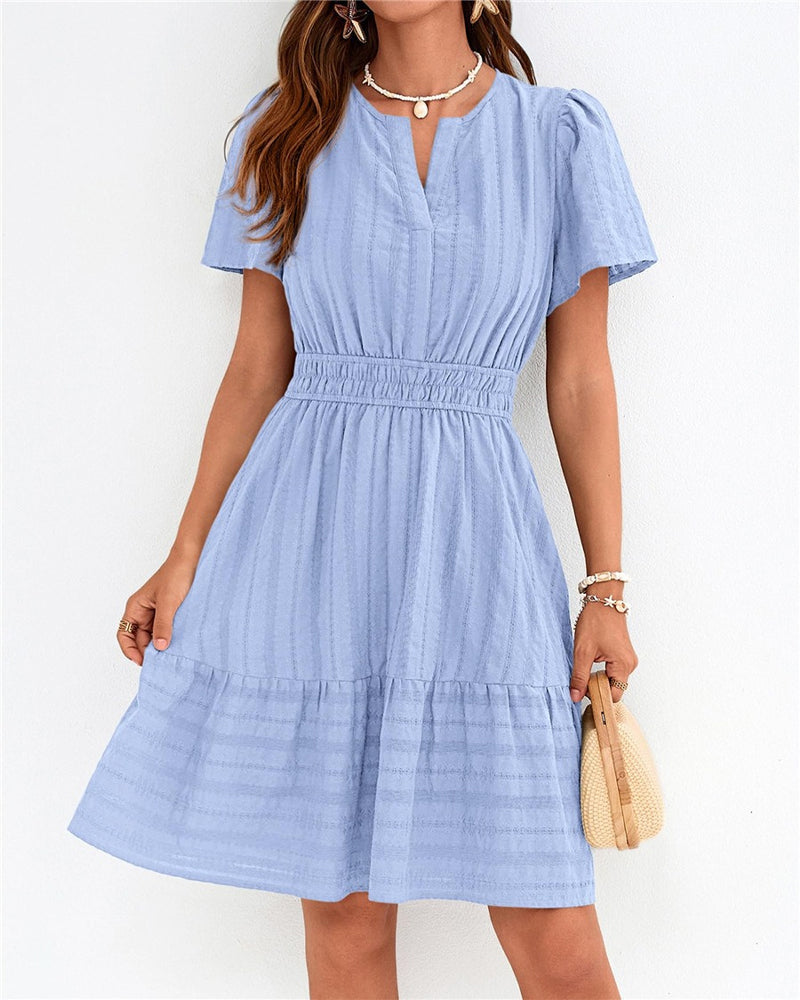 V-Neck A-Line Dress