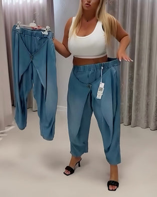 Trendy Design Lantern Pants