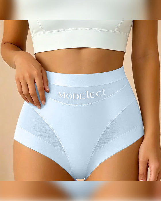 Solid Color See-Through Panties