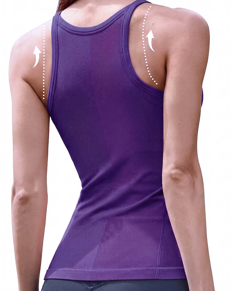 Built-In Bra Racerback Sports Cami Top