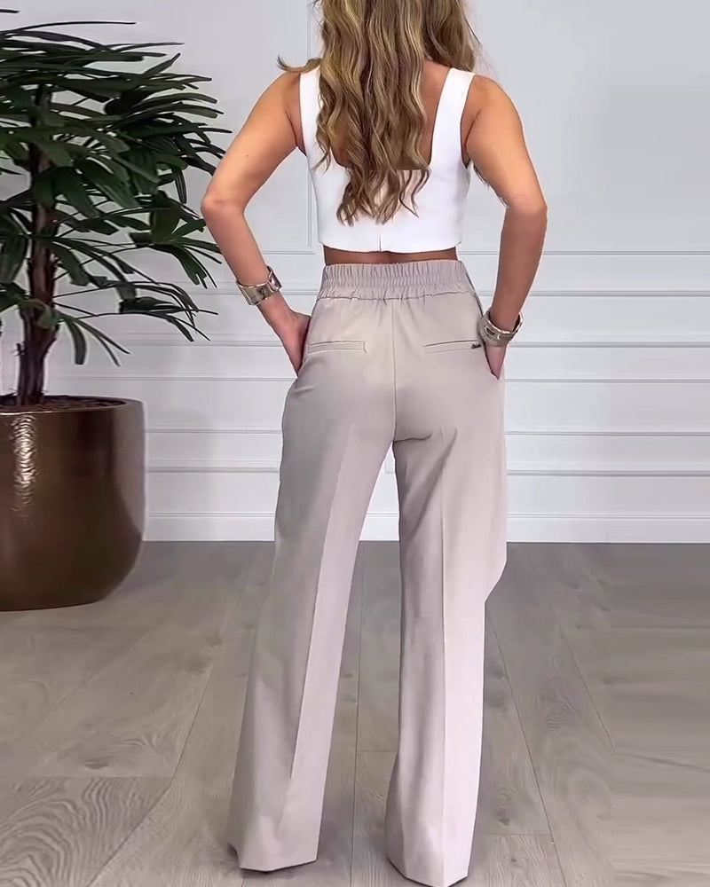 Irregular Personality Wide-Leg Pants