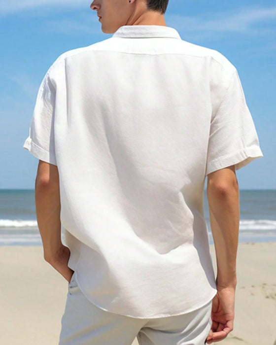 Men's Short Sleeve Button Shirt