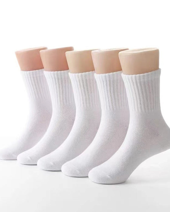 Simple solid color comfortable socks
