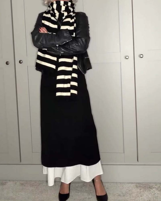 Slimming Color-Blocked Maxi Dress