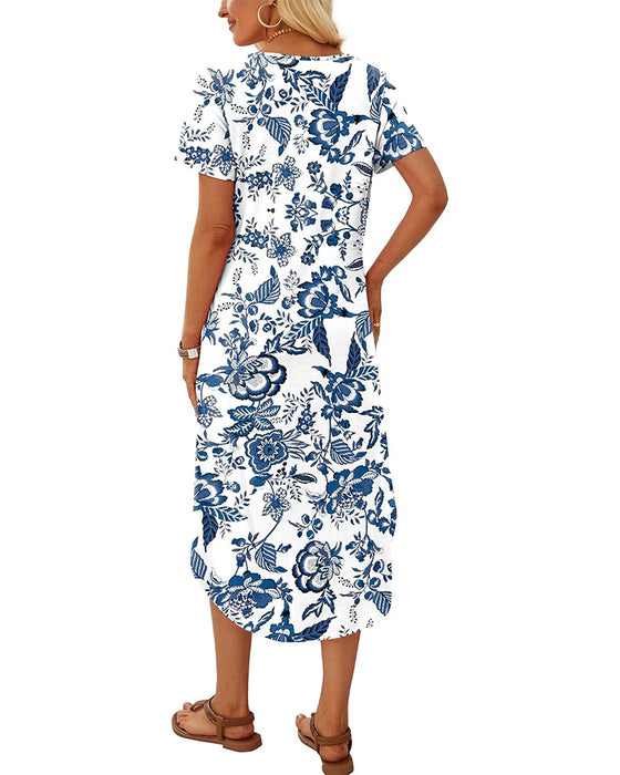 A Hem Printed Dress
