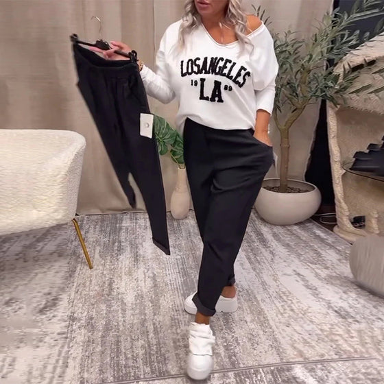 Casual solid color pocket pants