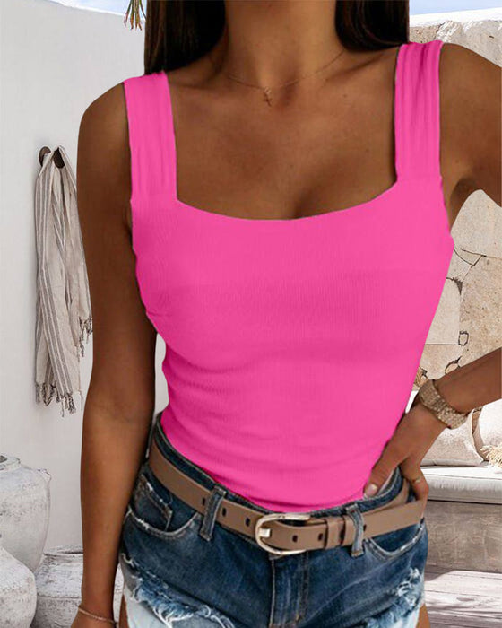 Women's Square Neckline Tank Top