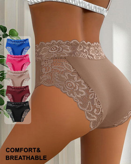 Sexy Lace Mid-Rise Panties-5