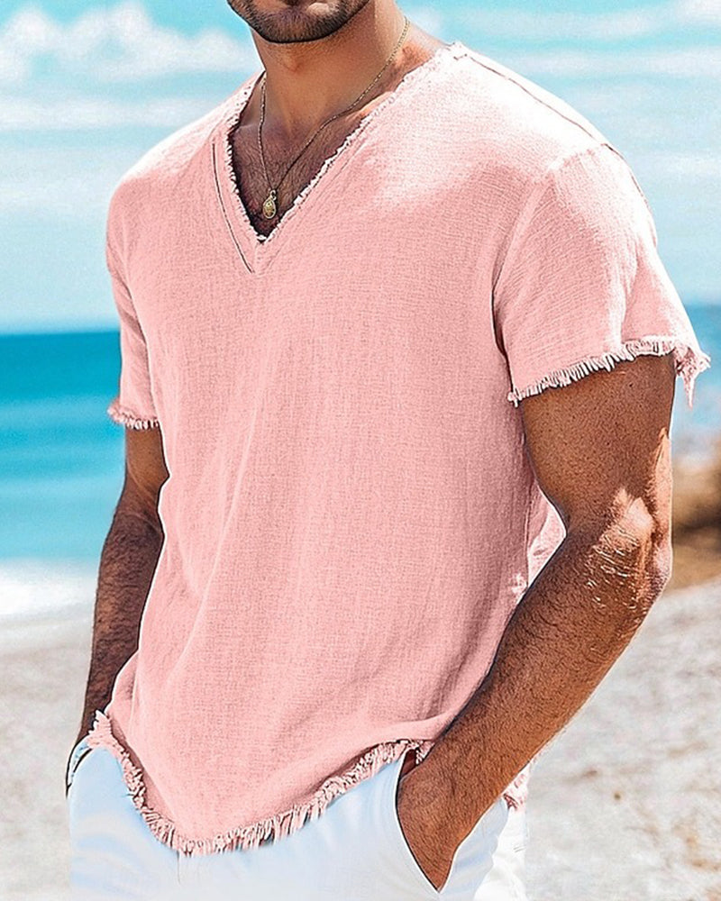 Men's Solid Short Sleeve T-Shirt