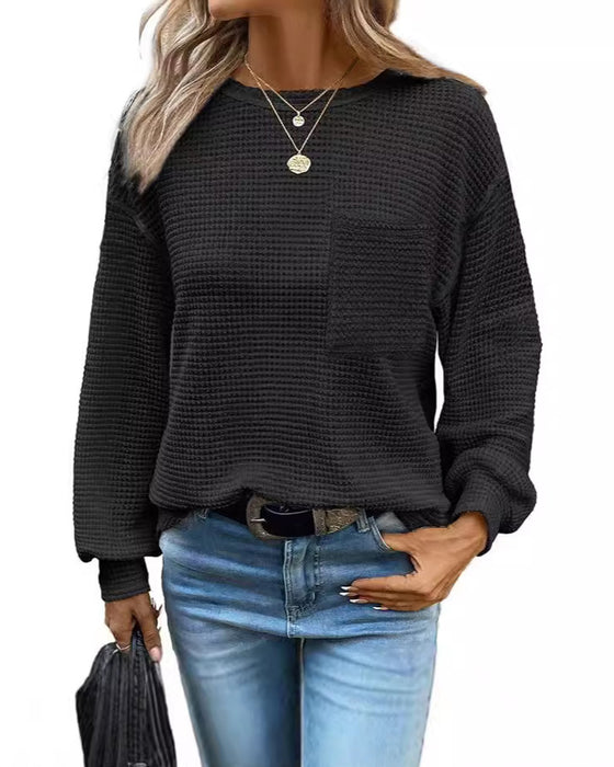 Crew Neck Loose-Fit Top