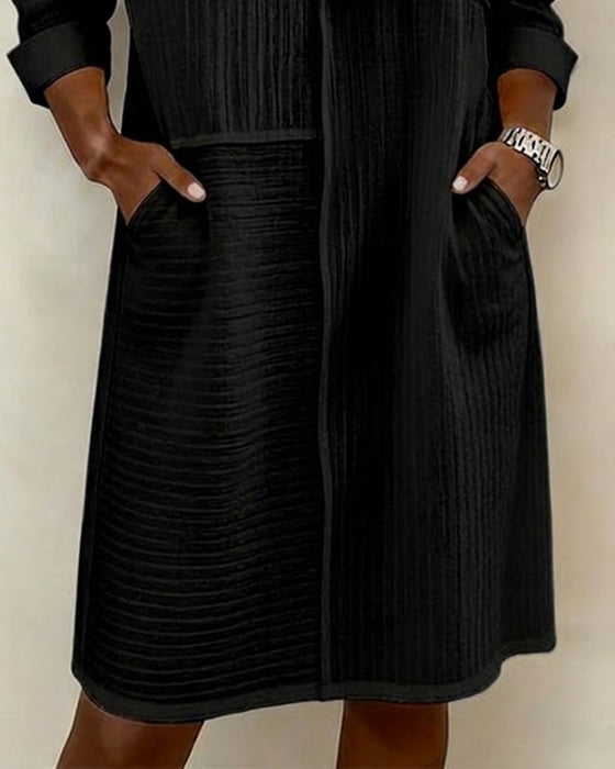 Textured Shift Dress