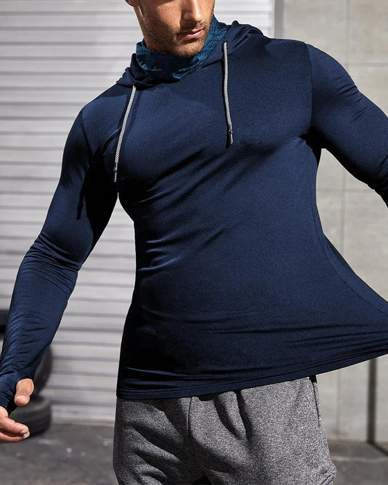 Men's Hooded Drawstring Coats