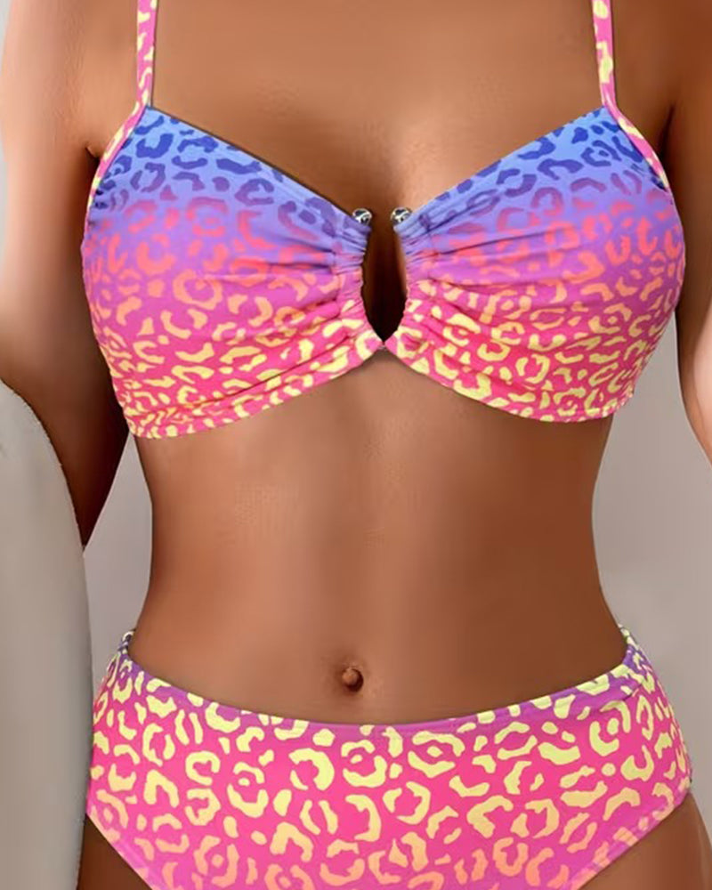 Stylish Animal-Print Bikini