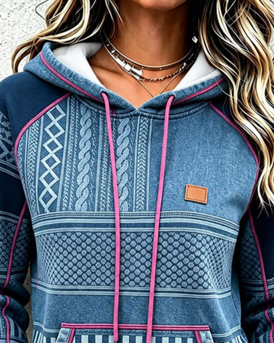 Hooded Long Sleeve Relaxed Hoodie