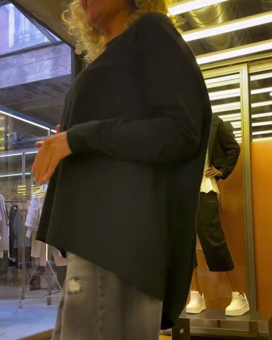 Loose Casual Solid Color Top