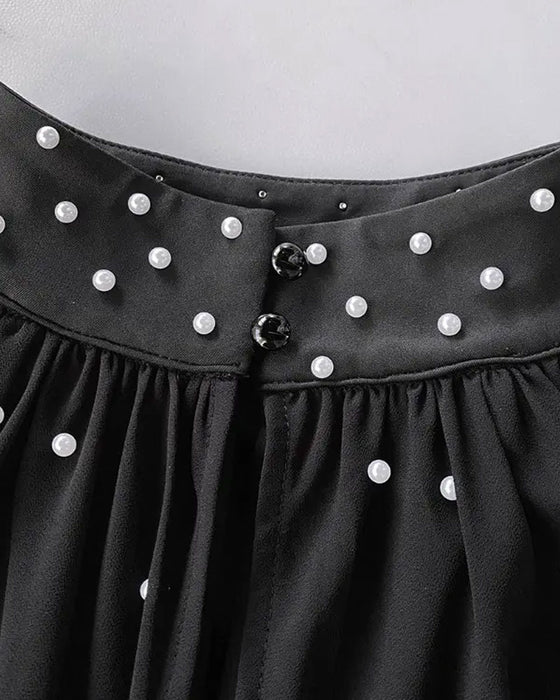 Elegant Lantern Sleeve Top