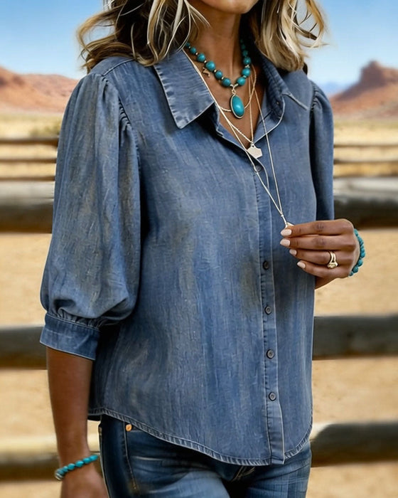Bubble Short-Sleeved Shirt