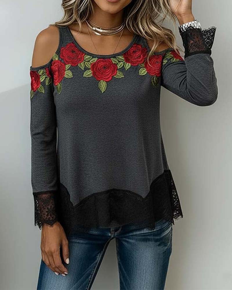 Floral Off-Shoulder Printed Top