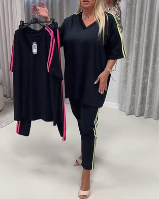 Side Stripe Casual Set