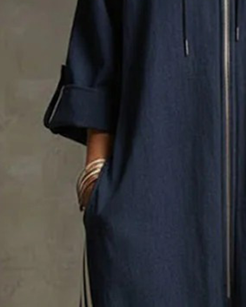 Striped Sporty Zip Jumpsuit