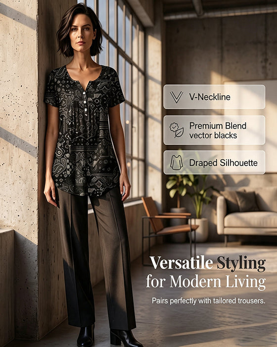 Casual V-Neck T-Shirt for Women