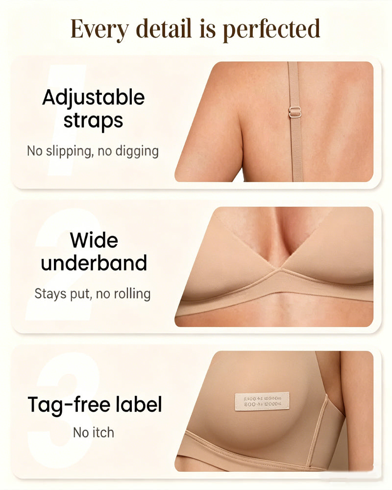 Sexy Wirefree Solid Color Lingerie