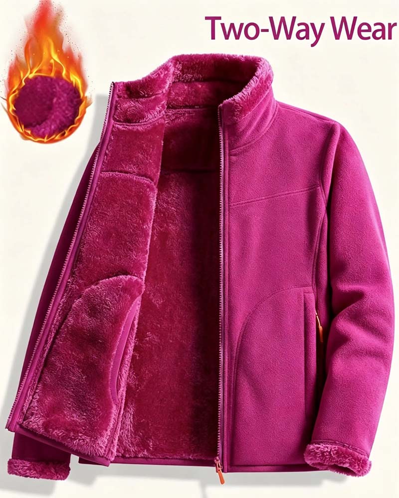 Solid Long Sleeve Casual Jacket
