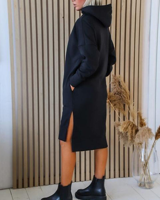 Women Casual Dress with Zipper