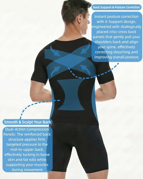 Men's Short-Sleeve Slimming T-Shirt