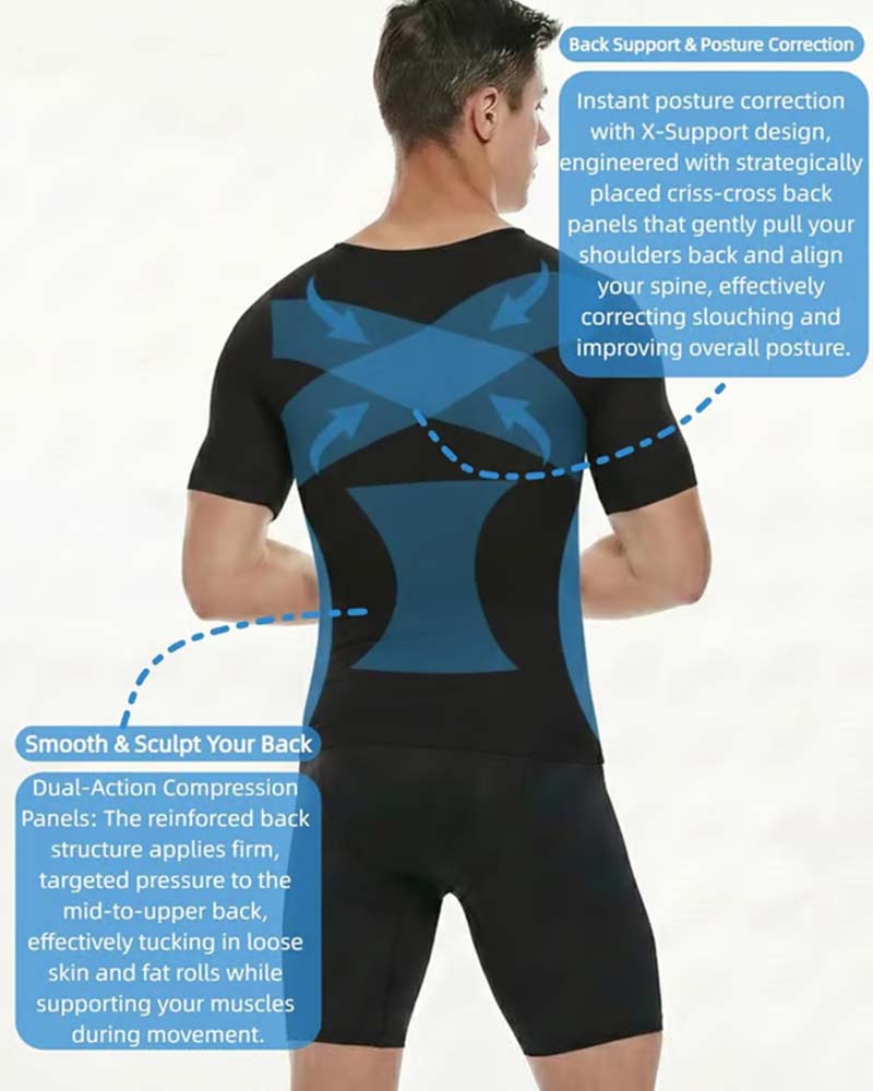 Men's Short-Sleeve Slimming T-Shirt