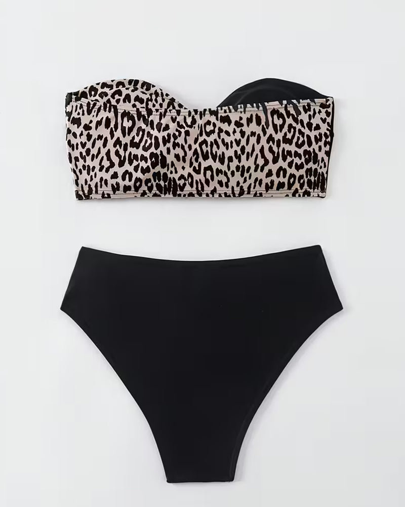 Bralette Leopard Print Bikini