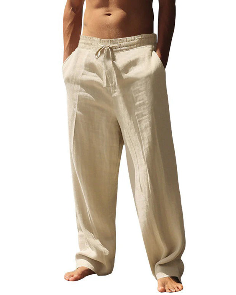 Men's Casual Straight-Leg Beach Pants