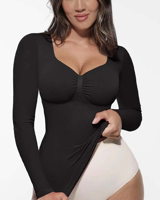 Long Sleeve Solid Casual Top