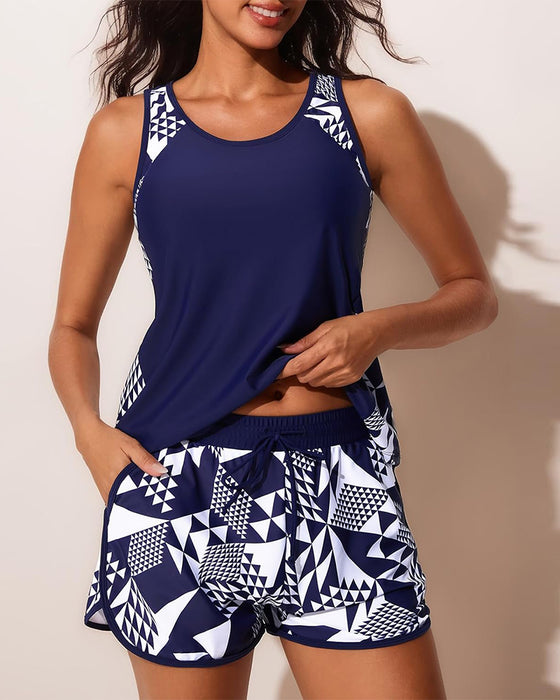 Pocket Printed Shorts Beach Bikini