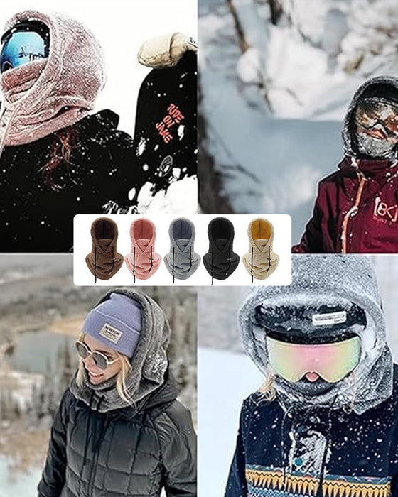 Sherpa hood ski mask