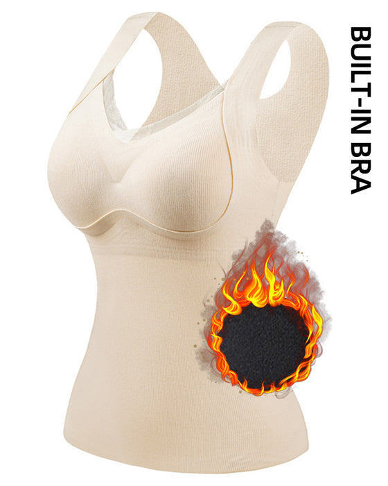 Lace One-Piece Built-In Bra Tank Top