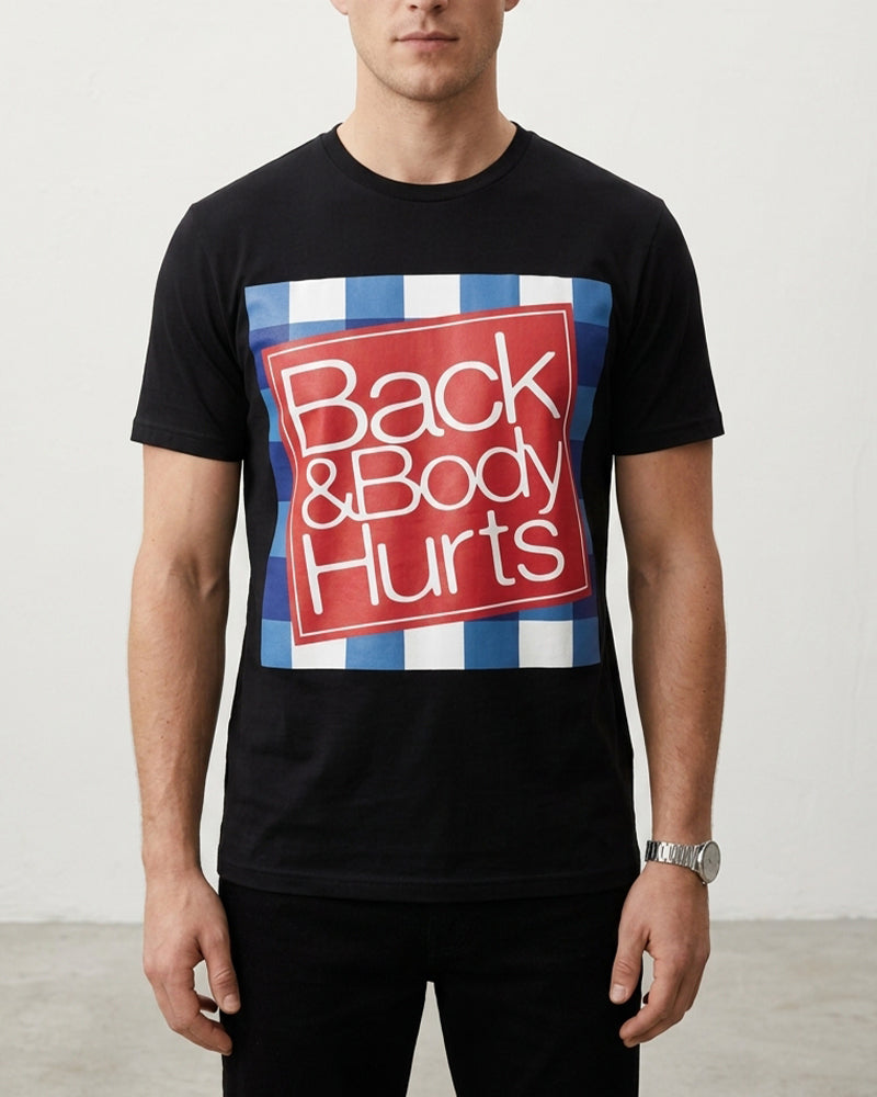 Fun Text Print Short-Sleeve T-Shirt