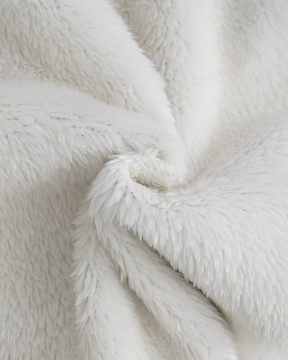 Letter printed fleece casual pants