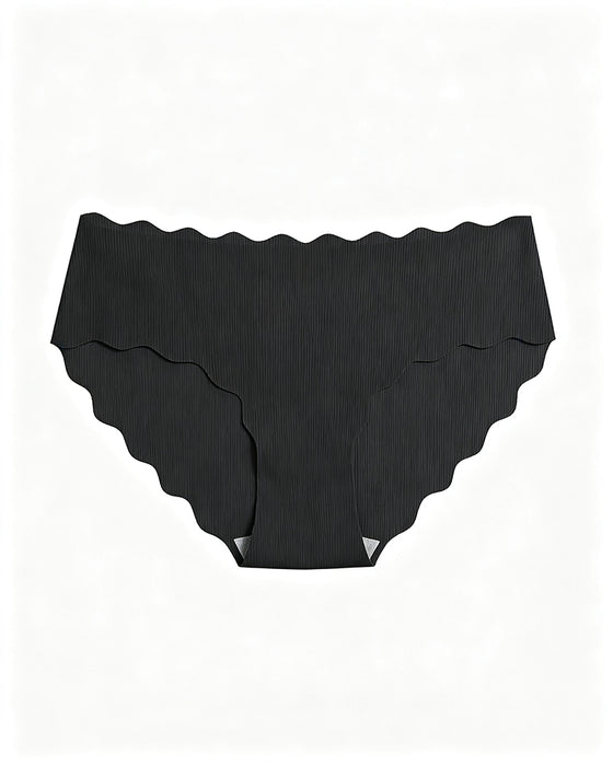 Solid Scallop Edge Comfort Lingerie